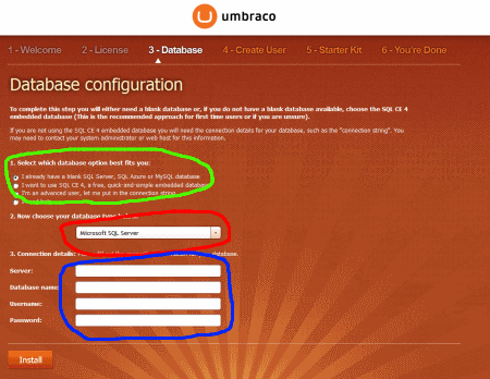 Umbraco Install 3