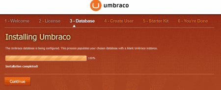 Umbraco Instal 3b