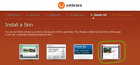 Umbraco Install 5b